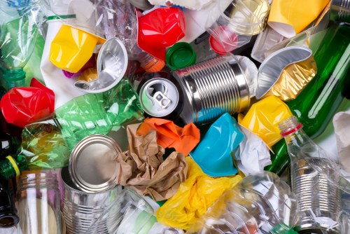 Commercial waste removal services in Feltham office