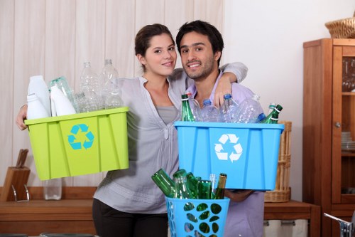 Feltham business waste management team at work
