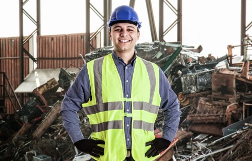 Recycling process in Feltham waste management